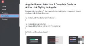 Read more about the article Angular RouterLinkActive: A Complete Guide to Active Link Styling in Angular