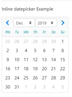 ngbdatepicker