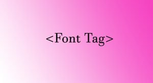 Read more about the article Font Tag in HTML