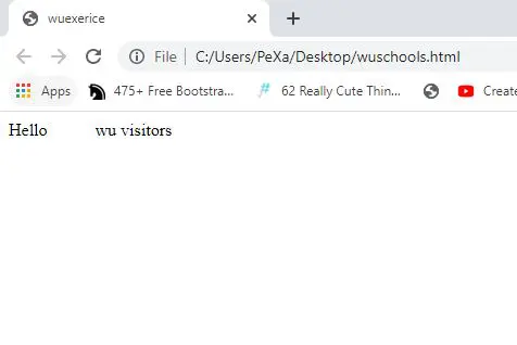 spaces in html