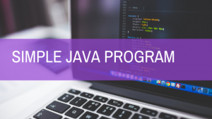 Read more about the article simple java program
