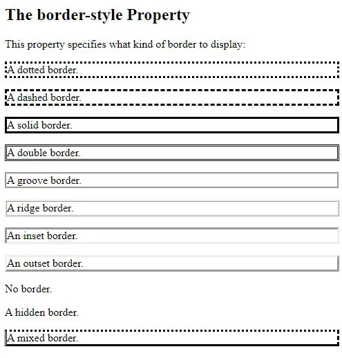 css border