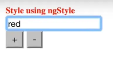 ngstyle and ngclass