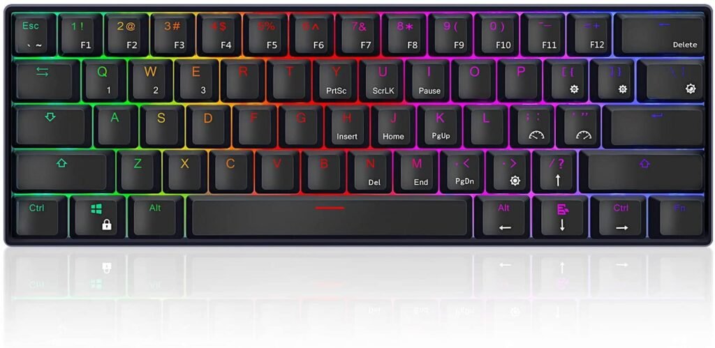 RK61 60% RGB Mechanical Gaming Keyboard - wuschools