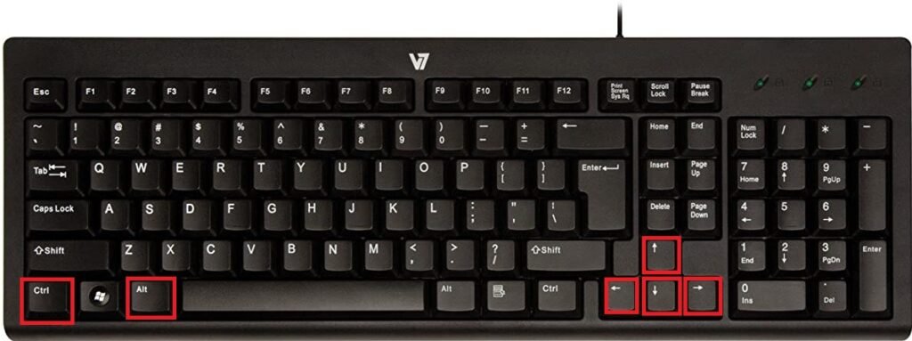 rotate screen windows 10 keyboard shortcut