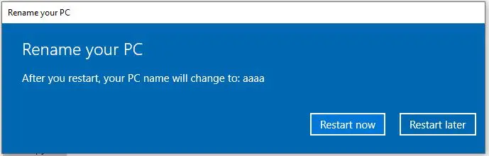 How To Change Computer Name in Windows 10