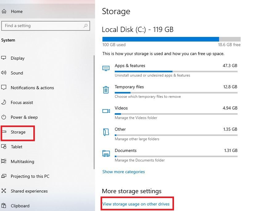 How To See What's Taking Up Space on Pc Windows 7 10 2