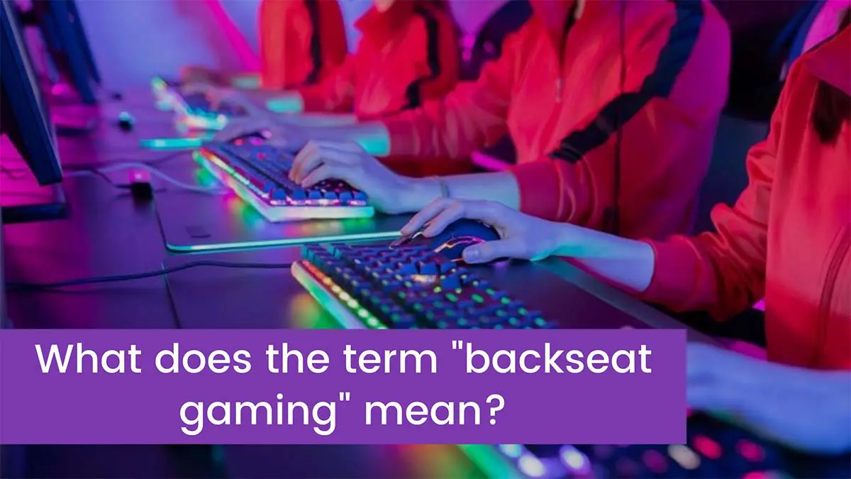 You are currently viewing What does the term backseat gaming mean?