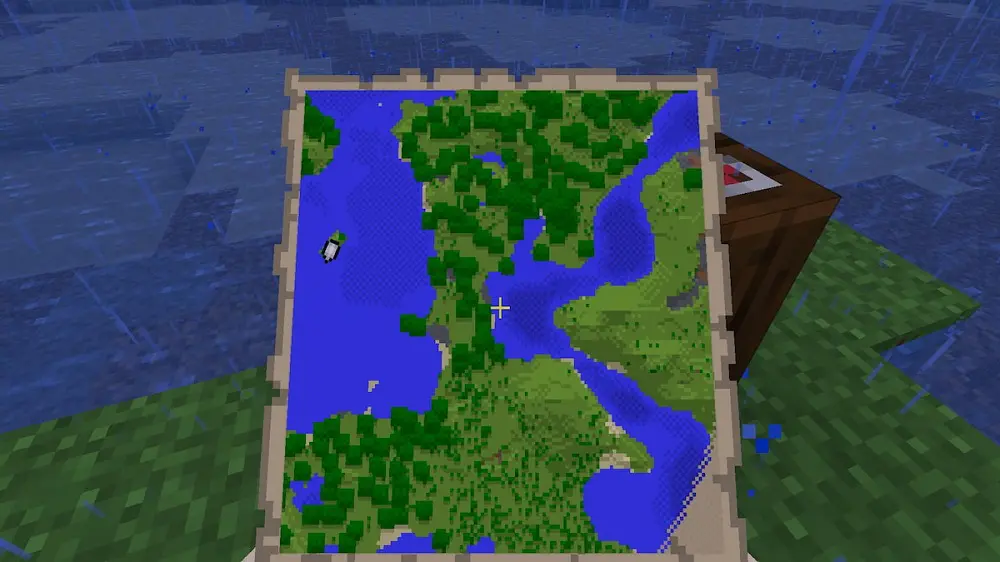 How to use and make a map in Minecraft