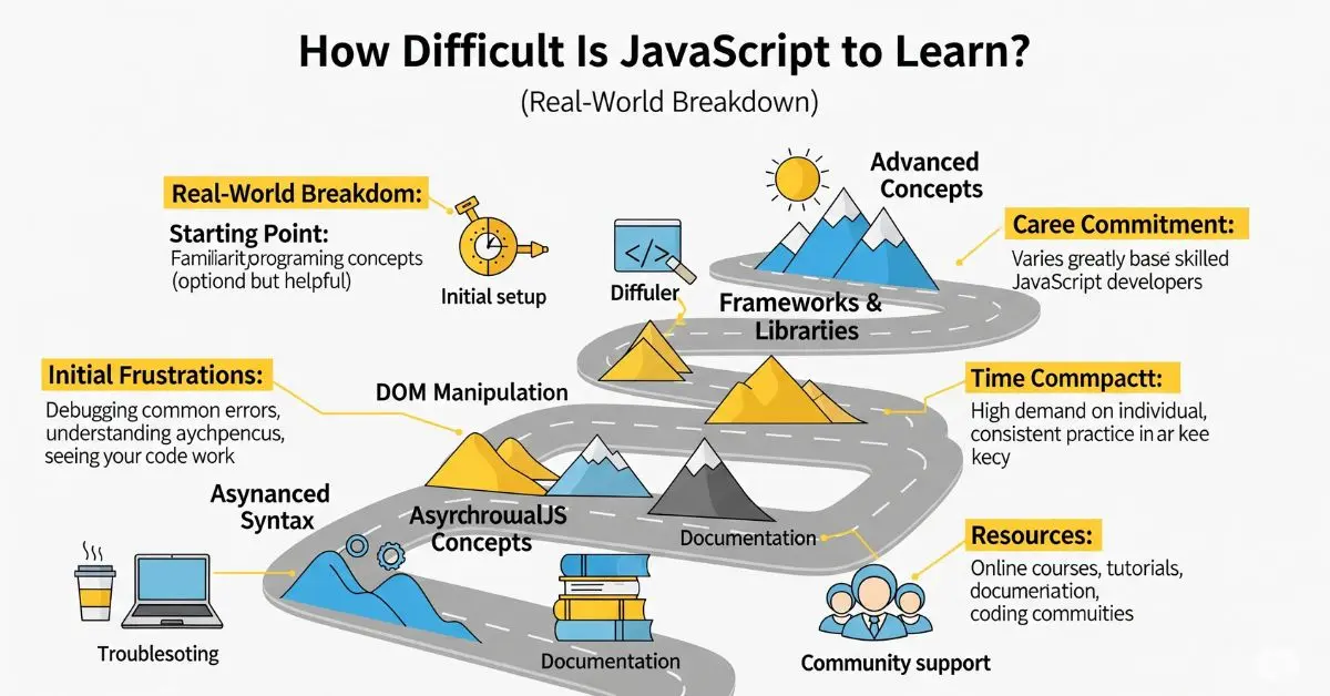 You are currently viewing How Difficult Is JavaScript to Learn? (Real-World Breakdown)