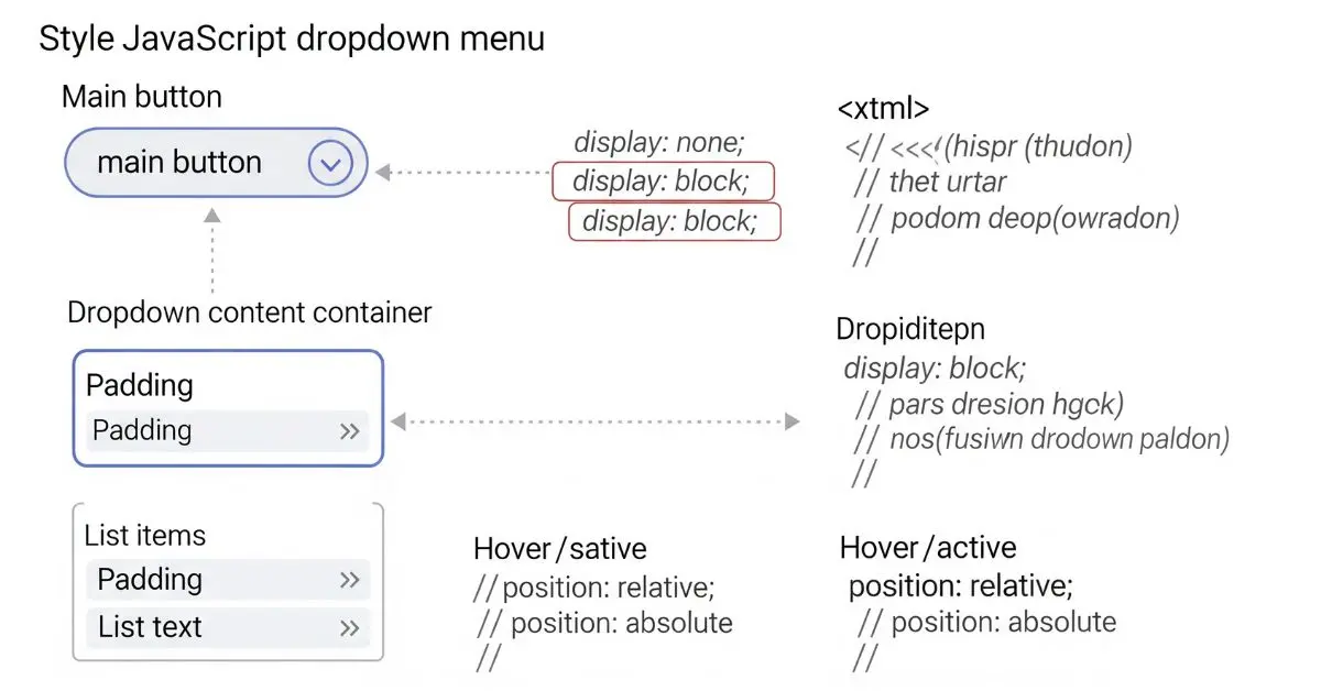 Read more about the article How to Style Components for a JavaScript Dropdown Using