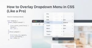 Read more about the article How to Overlay Dropdown Menu in CSS (Like a Pro)
