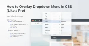Read more about the article How to Overlay Dropdown Menu in CSS (Like a Pro)