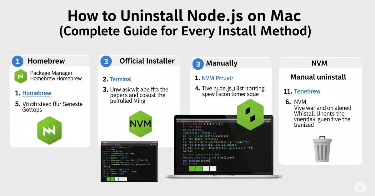You are currently viewing How to Uninstall Node.js on Mac (Complete Guide for Every Install Method)