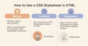 Read more about the article How to Use a CSS Stylesheet in HTML