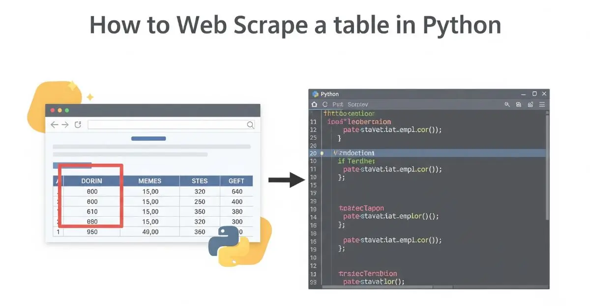 Read more about the article How to Web Scrape a Table in Python