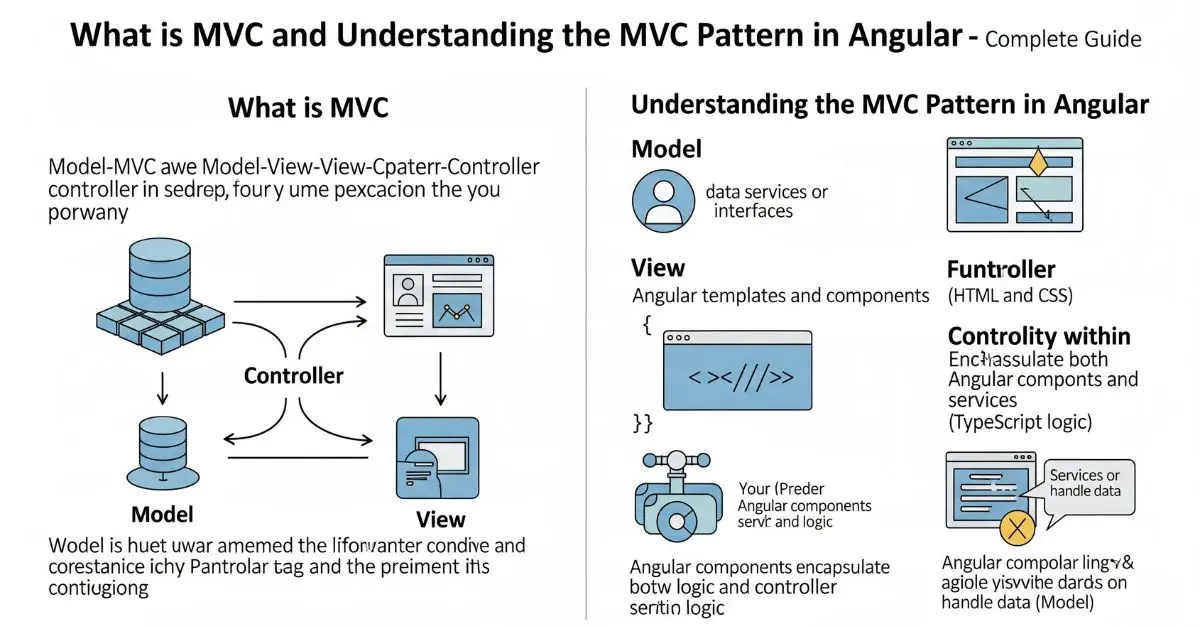 You are currently viewing What is MVC and Understanding the MVC Pattern in Angular – Complete Guide