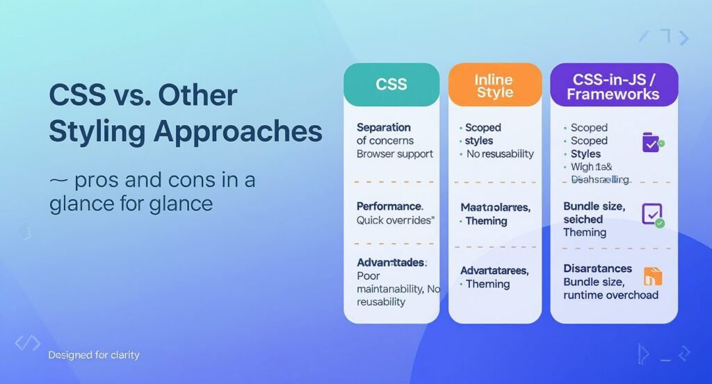 CSS Vs. Other Styling Approaches