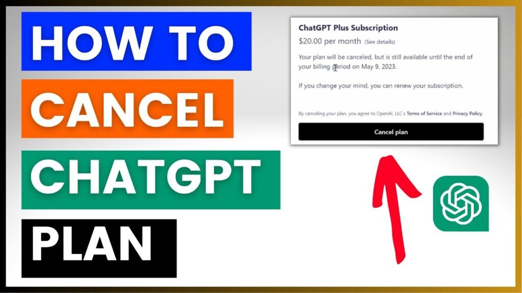How to cancel chatgpt subscription on website